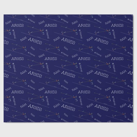 Zodiac Constellation Aries Cadeaupapier (Vlak)