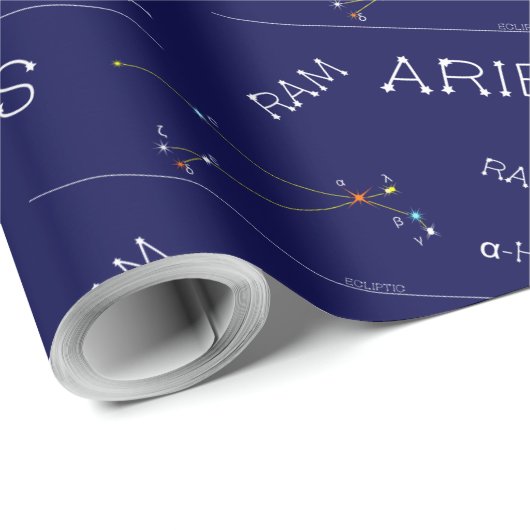 Zodiac Constellation Aries Cadeaupapier (Rol Hoek)
