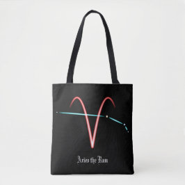 Zodiac Constellation Aries Canvas tas