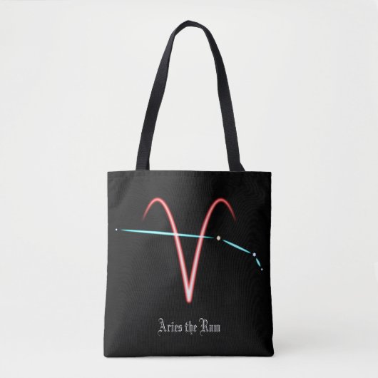 Zodiac Constellation Aries Canvas tas (Voorkant)