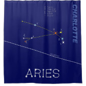 Zodiac Constellation Aries Douchegordijn (Voorkant)