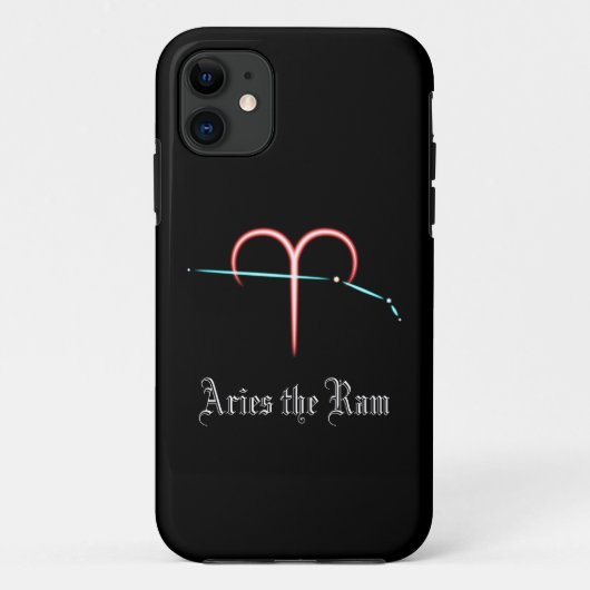 Zodiac Constellation Aries Hoesje-Mate iPhone Case (Achterkant)