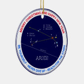 Zodiac Constellation Aries Keramisch Ornament (Rechts)
