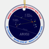 Zodiac Constellation Aries Keramisch Ornament (Voorkant)