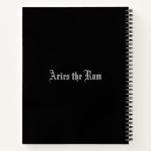 Zodiac Constellation Aries Notitieboek (Achterkant)