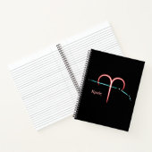 Zodiac Constellation Aries Notitieboek (Binnen)