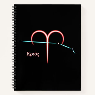Zodiac Constellation Aries Notitieboek