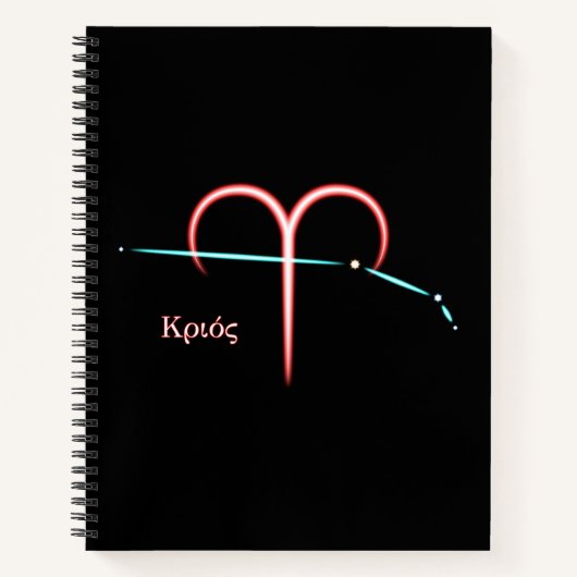 Zodiac Constellation Aries Notitieboek (Voorkant)