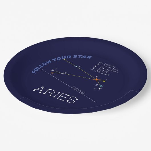 Zodiac Constellation Aries Papieren Bordje (Gekanteld)