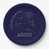 Zodiac Constellation Aries Papieren Bordje (Voorkant)