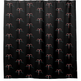 Zodiac Constellation Aries Shower Curtain Douchegordijn