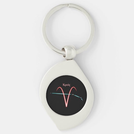 Zodiac Constellation Aries Sleutelhanger (Voorkant)