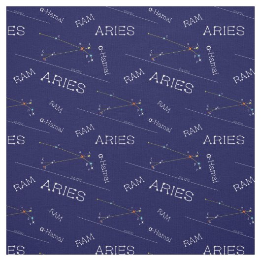 Zodiac Constellation Aries Stof (Swatch)
