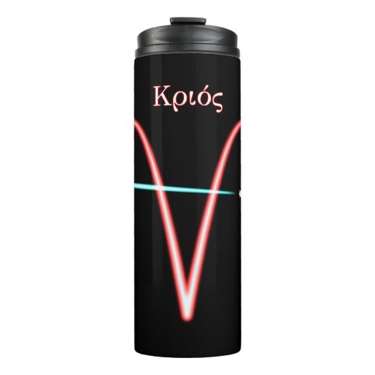 Zodiac Constellation Aries Thermal Tumbler Thermosbeker (Voorkant)