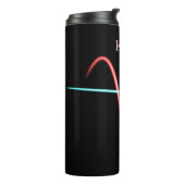 Zodiac Constellation Aries Thermal Tumbler Thermosbeker (Gedraaid links)
