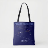 Zodiac Constellation Aries Tote Bag (Voorkant)