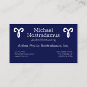 Zodiac Constellation Aries Visitekaartje (Achterkant)