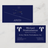 Zodiac Constellation Aries Visitekaartje (Voorkant / Achterkant)