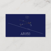 Zodiac Constellation Aries Visitekaartje (Voorkant)