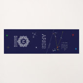 Zodiac Constellation Aries Yogamat (Achterkant (horizontaal))