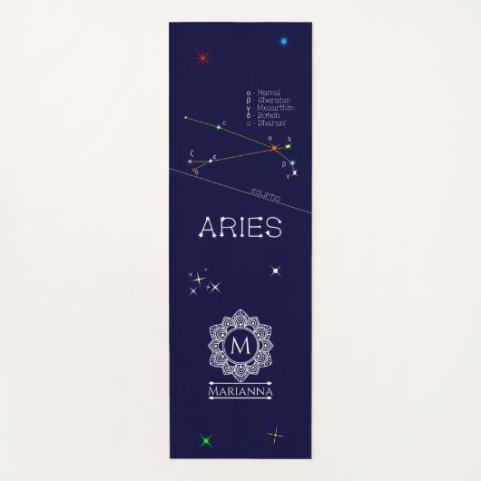 Zodiac Constellation Aries Yogamat (Voorkant)