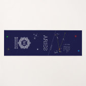 Zodiac Constellation Aries Yogamat (Voorkant (horizontaal))