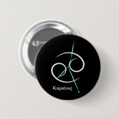 Zodiac Constellation Cancer Button (Voorkant /achterkant)