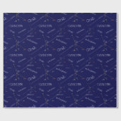 Zodiac Constellation Cancer Cadeaupapier (Vlak)