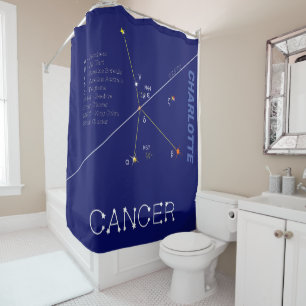 Zodiac Constellation Cancer Douchegordijn