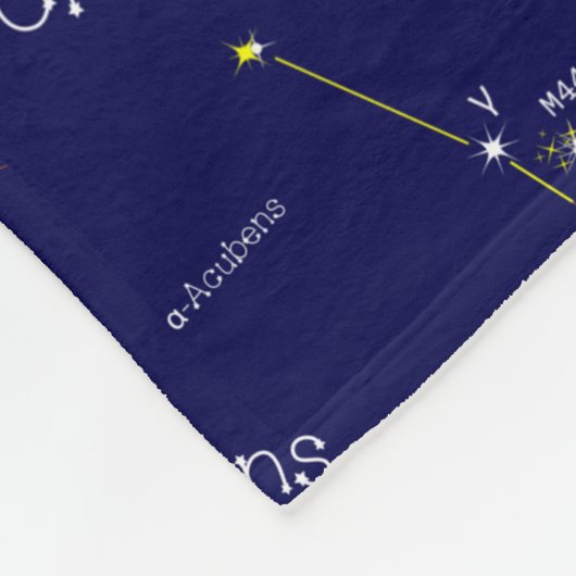 Zodiac Constellation Cancer Fleece Deken (Hoek)