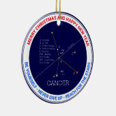 Zodiac Constellation Cancer Keramisch Ornament (Rechts)