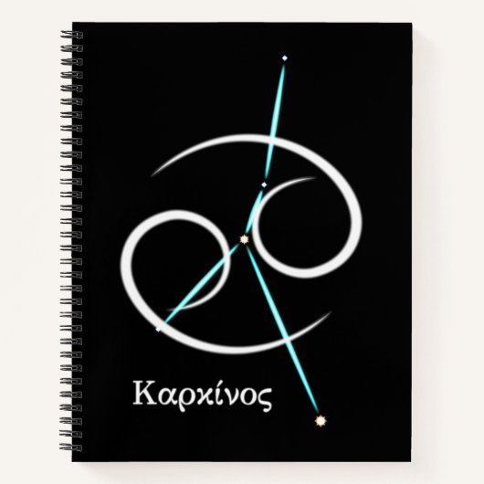 Zodiac Constellation Cancer Notitieboek (Voorkant)