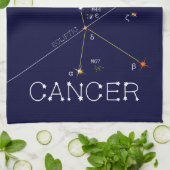 Zodiac Constellation Cancer Theedoek (Gevouwen)