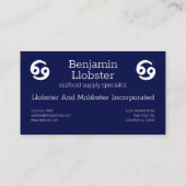 Zodiac Constellation Cancer Visitekaartje (Achterkant)