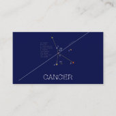 Zodiac Constellation Cancer Visitekaartje (Voorkant)