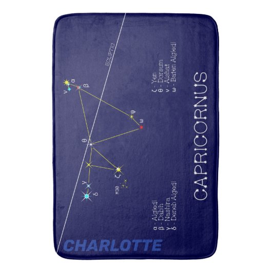 Zodiac Constellation Capricornus Badmat (Voorkant Verticaal)