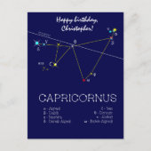 Zodiac Constellation Capricornus Briefkaart (Voorkant)