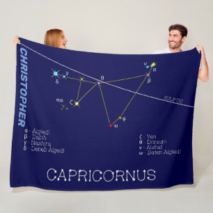 Zodiac Constellation Capricornus Fleece Deken