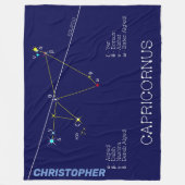 Zodiac Constellation Capricornus Fleece Deken (Voorkant)
