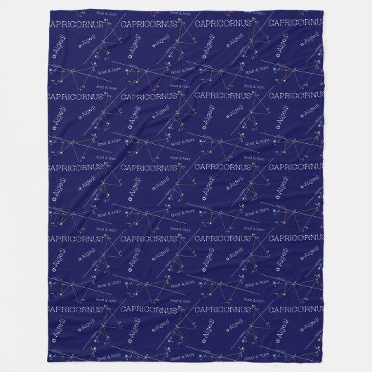 Zodiac Constellation Capricornus Fleece Deken (Voorkant)