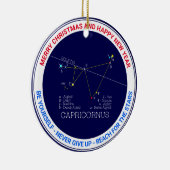 Zodiac Constellation Capricornus Keramisch Ornament (Rechts)