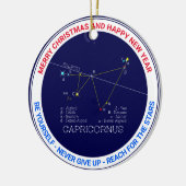 Zodiac Constellation Capricornus Keramisch Ornament (Links)