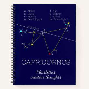 Zodiac Constellation Capricornus Notitieboek