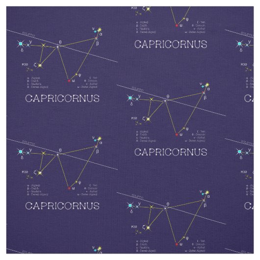Zodiac Constellation Capricornus Stof (Swatch)