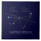 Zodiac Constellation Capricornus Tegeltje (Voorkant)