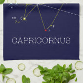 Zodiac Constellation Capricornus Theedoek (Gevouwen)