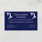 Zodiac Constellation Capricornus Visitekaartje (Achterkant)