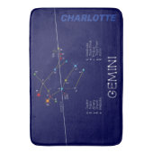 Zodiac Constellation Gemini Badmat (Voorkant Verticaal)