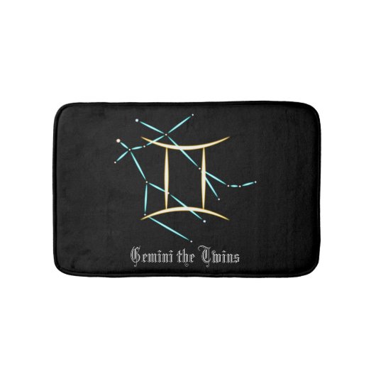 Zodiac Constellation Gemini Bath Mat (Voorkant)