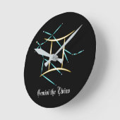 Zodiac Constellation Gemini  Ronde Klok (Hoek)